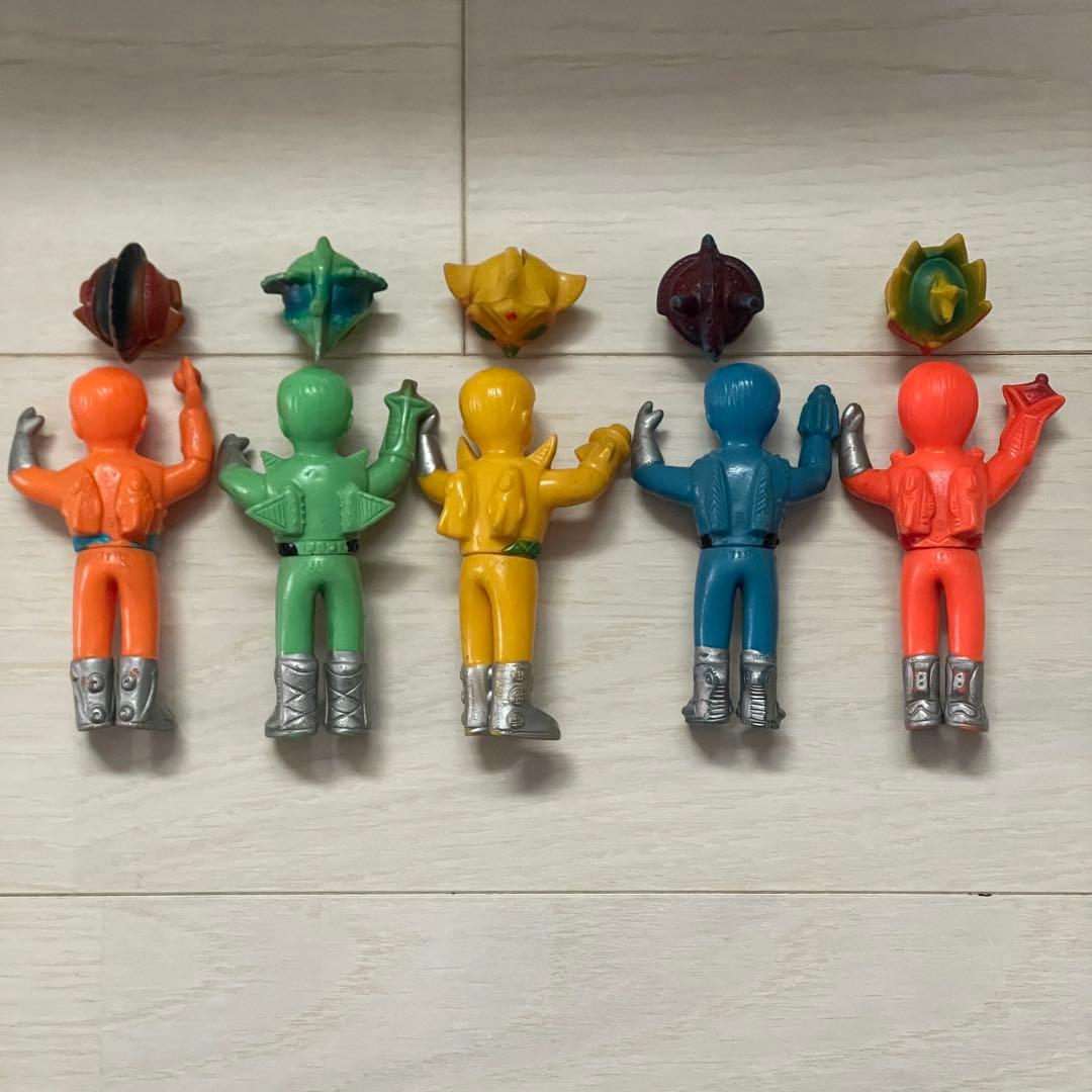 アストロミュー5 ミニソフビ マスクとりかえ隊員5体セット