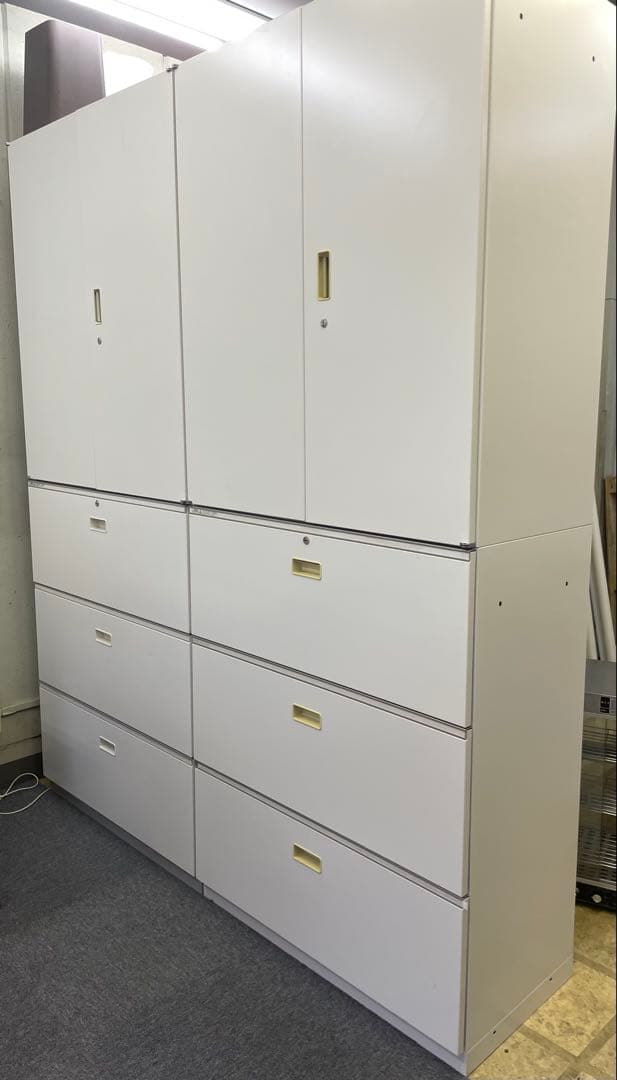 【Life】書庫　両開き(上段のみ) 事務用品