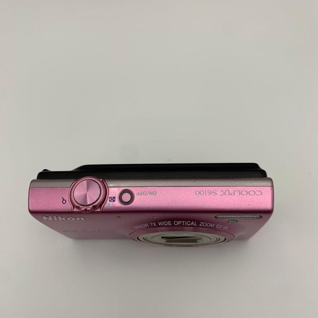 外観美品 訳あり　Nikon COOLPIX S6100 ピンク デジカメ