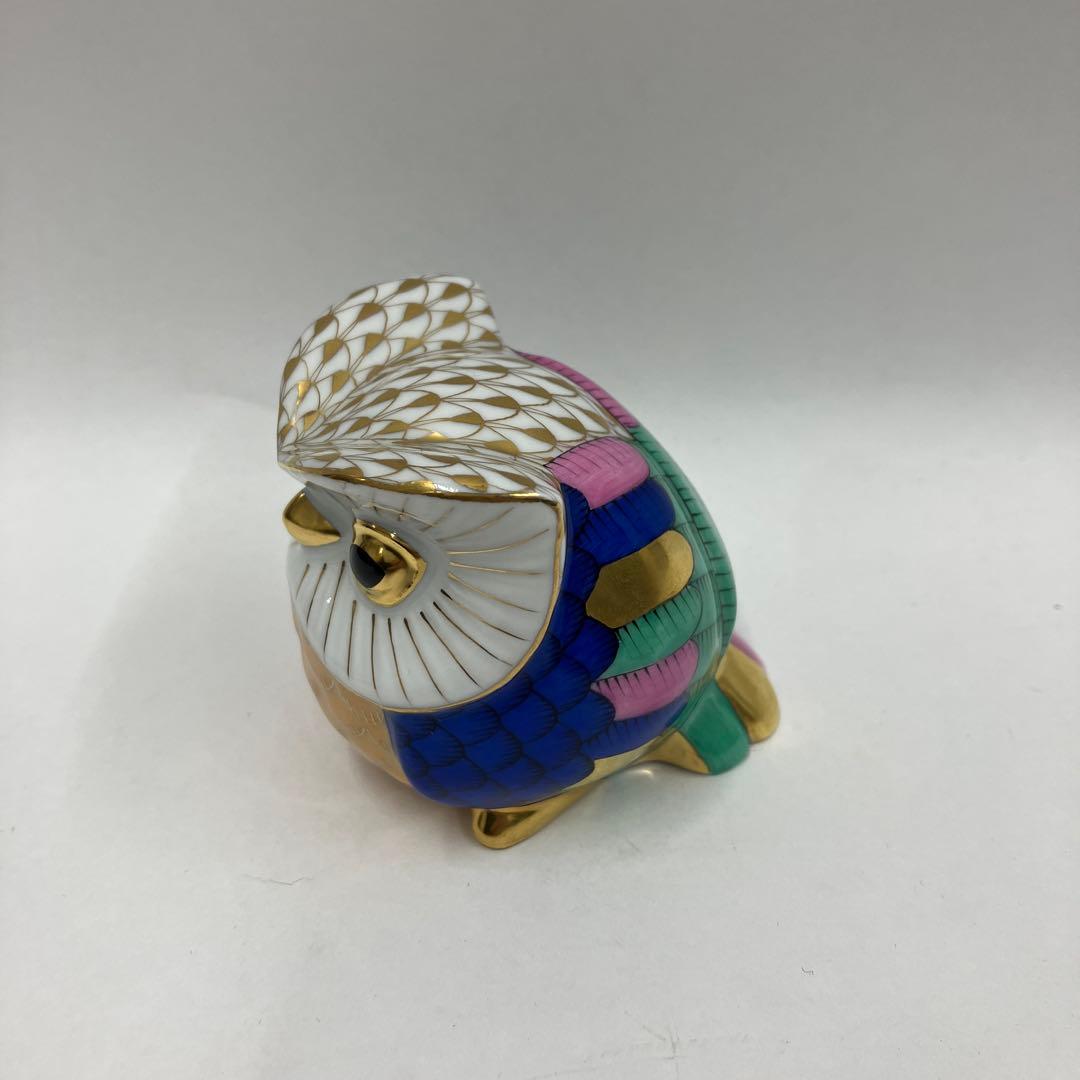 最終値下ヘレンド オウル 世界のフクロウ 箱 バリ　限定3000体