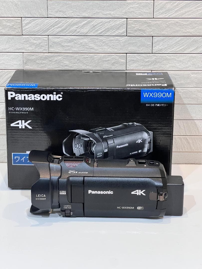 「超美品・元箱付き」Panasonic HC-WX990M 4K ビデオカメラ
