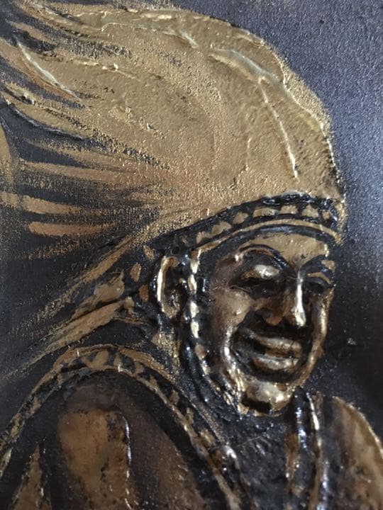 ルワンダの絵画  伝統舞踊イントーレ