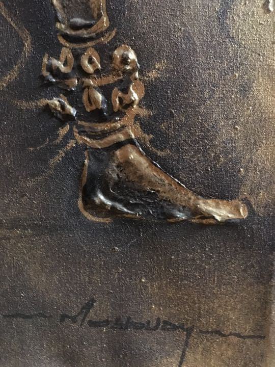 ルワンダの絵画  伝統舞踊イントーレ