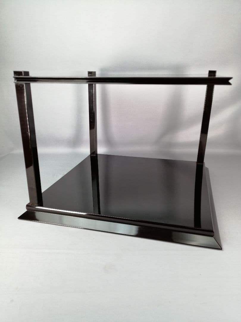 【茶道具】塗師長完作　直斎好み矢筈棚　武者小路千家　官休庵　茶棚　棚542