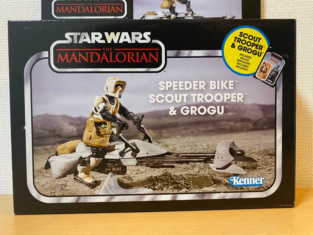 STARWARS 4インチ スピーダーバイク&スカウトトルーパー&グローグー