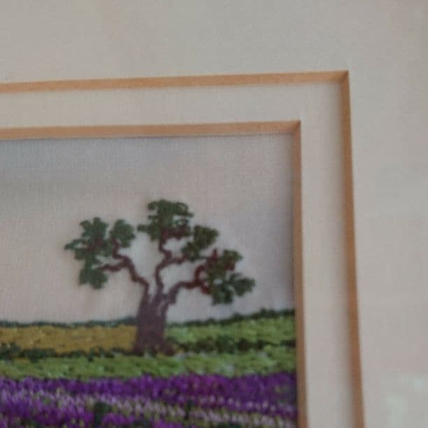 シルク刺繍の絵画