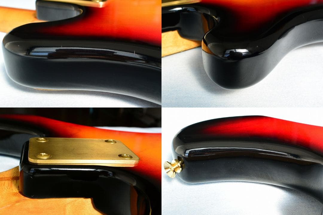 YAMAHA SB-600 特製パーツ多数 ブラスブリッジ＆ジョイントプレート等