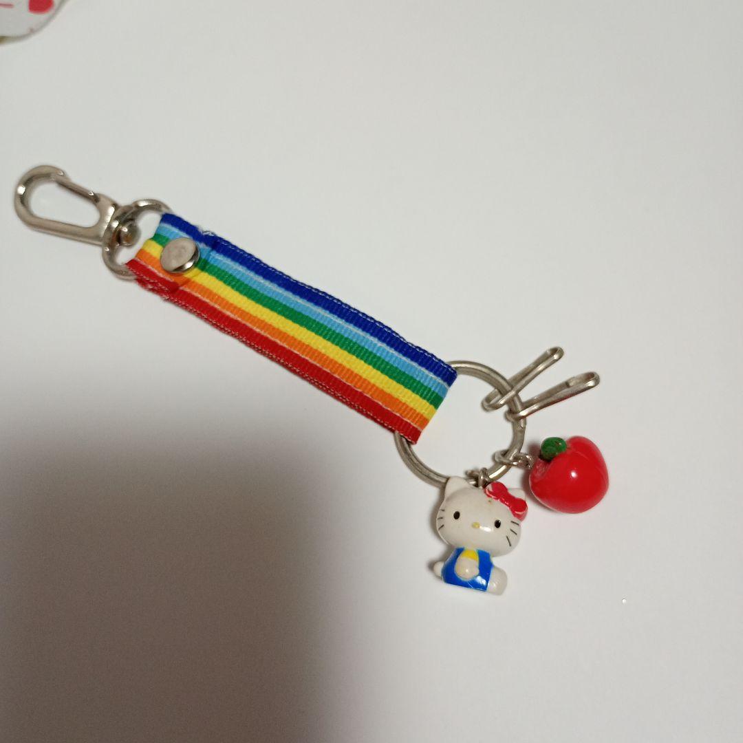 激レアハローキティ レインボーキーホルダー　平成レトロ