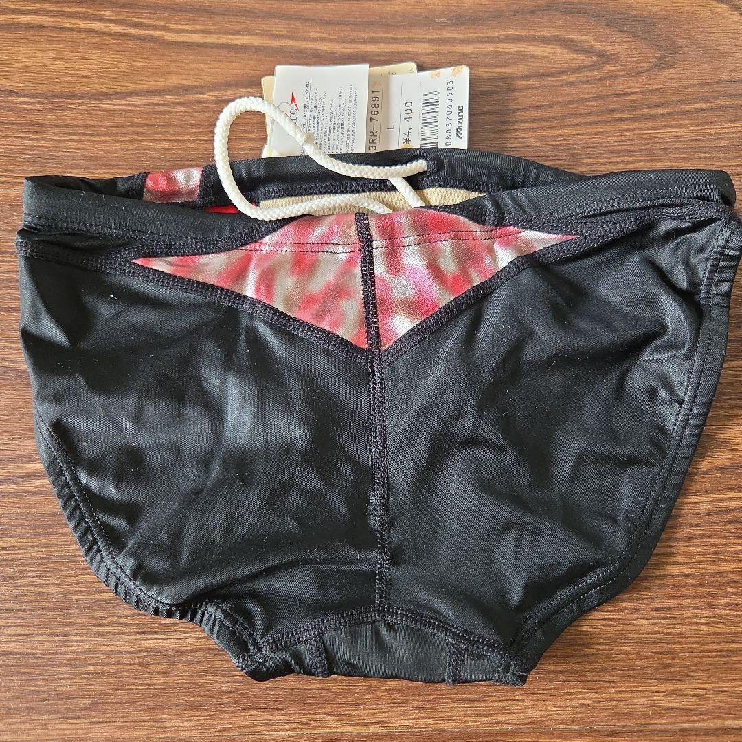 SPEEDO 競泳水着　競パン　ミズノ　 ブラック/レッド　L　レア