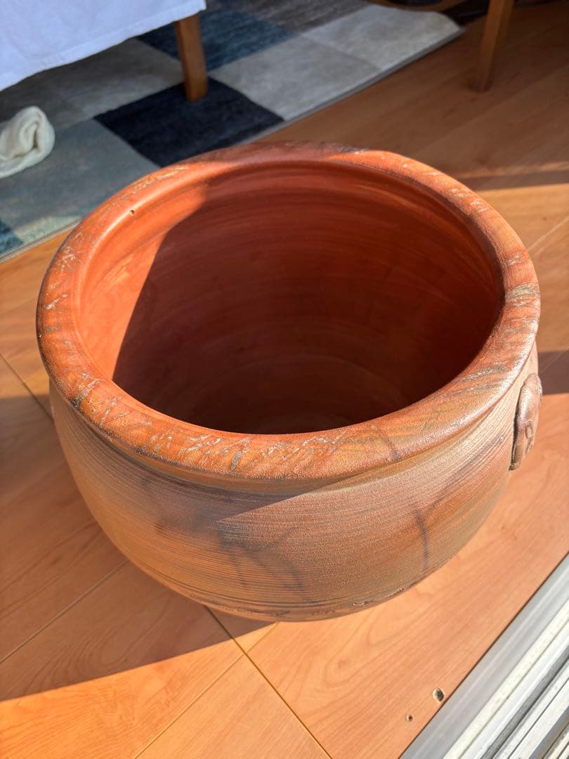 古備前焼　伊部陶苑　大壺　甕　鉢　アンティーク置物　骨董品