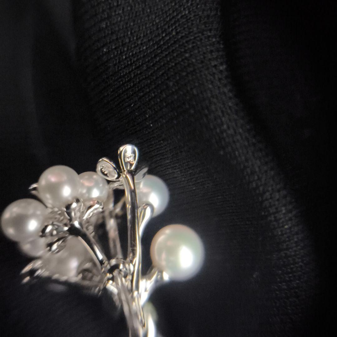 MIKIMOTO　シルバー　花束　ブローチ