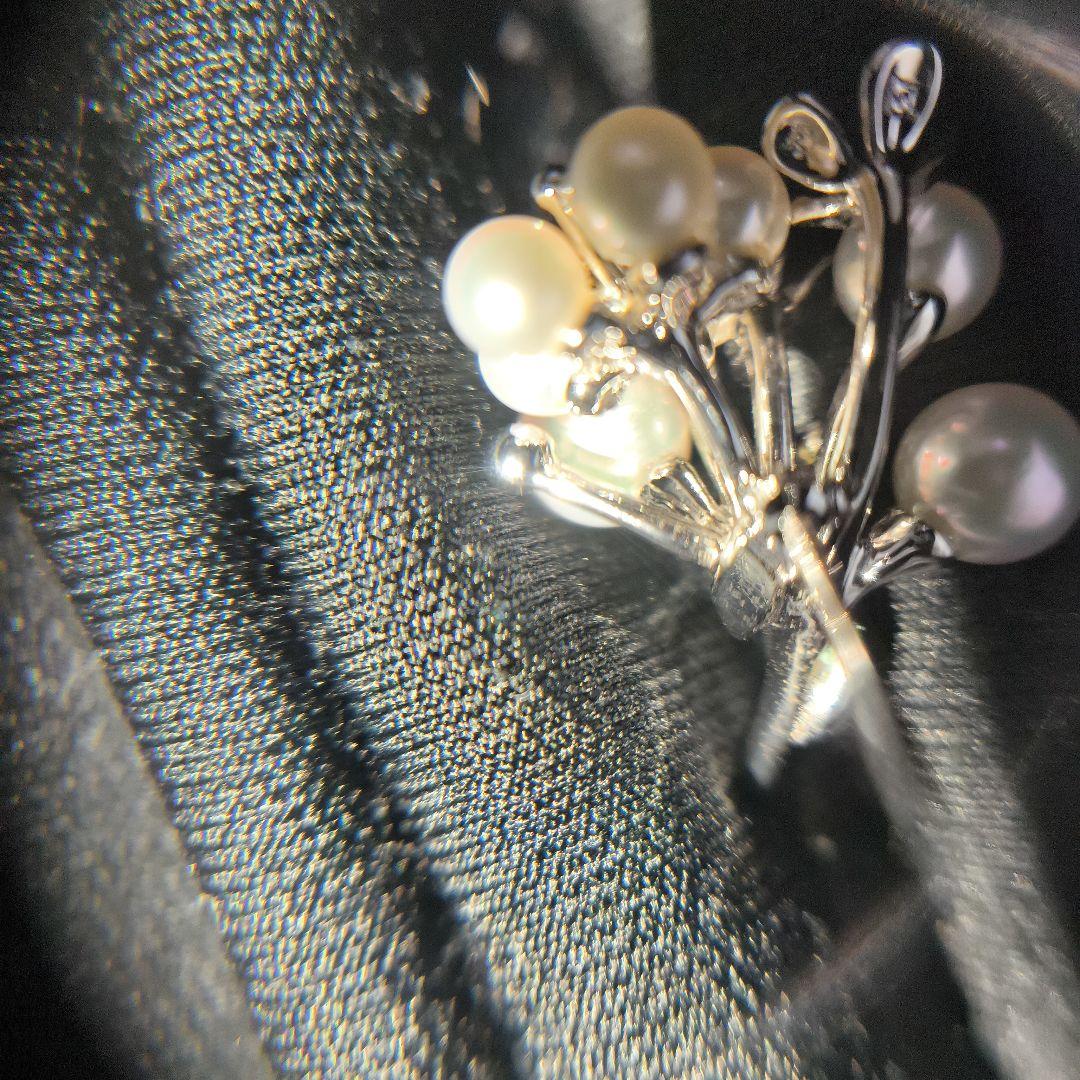 MIKIMOTO　シルバー　花束　ブローチ