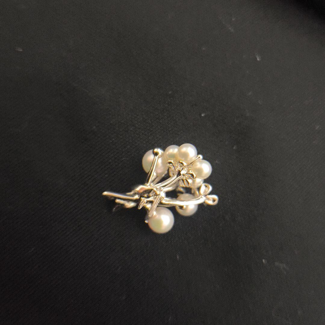 MIKIMOTO　シルバー　花束　ブローチ