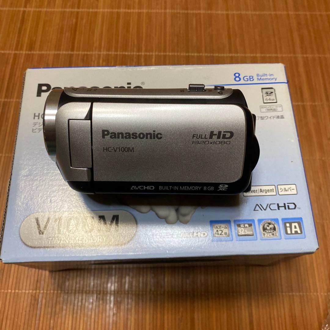 HC-V100M　光学ズーム34倍　内蔵メモリー8GB　バッテリー