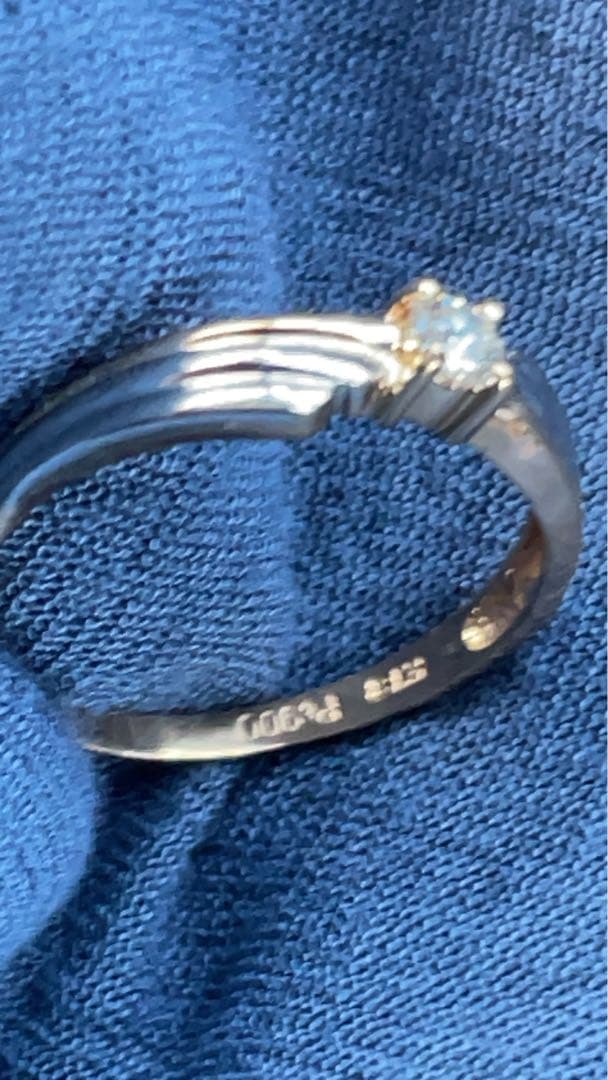 最終値下げ　ダイヤプラチナ18金リング12.5号