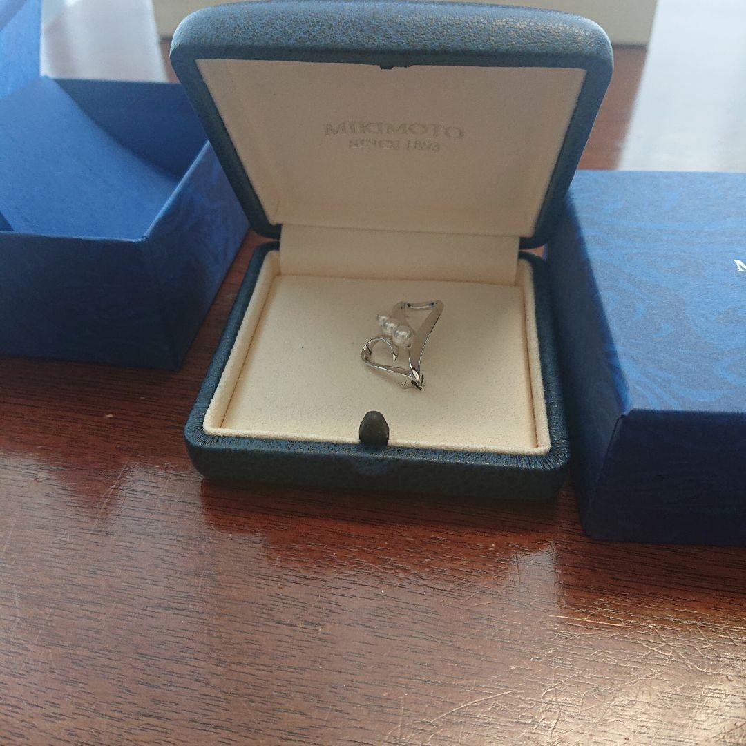 ミニオン☆様Mikimoto シルバー 真珠 ブローチ