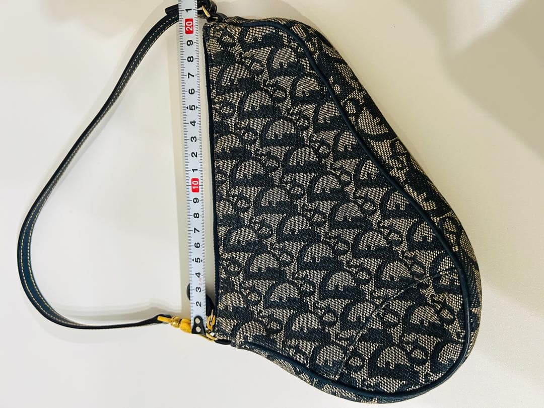 クリスチャン　ディオール　トロッター柄　サドルバック　Dior