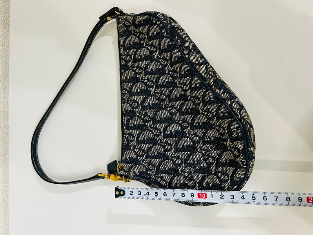 クリスチャン　ディオール　トロッター柄　サドルバック　Dior