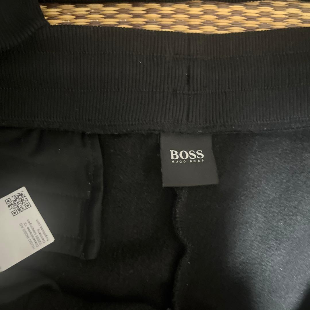 HUGO BOSS 裏起毛 サイドロゴ フルジップ パーカー セットアップ