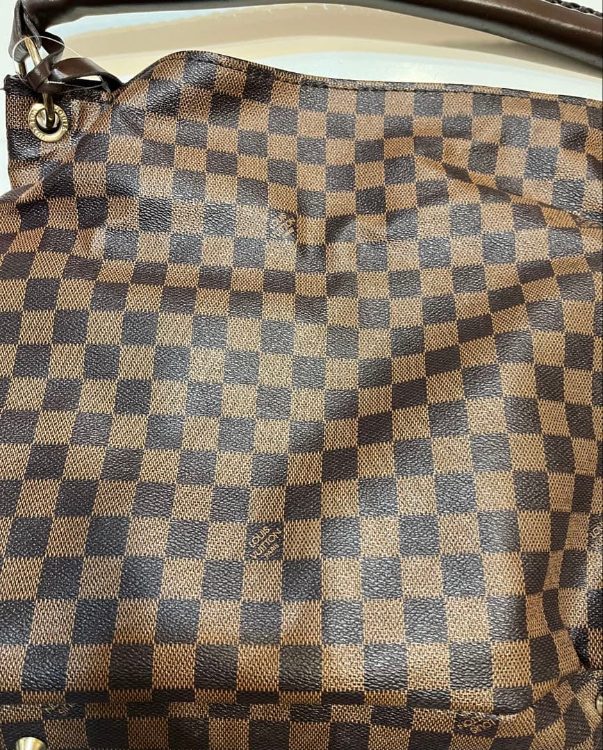 ハンドバッグ 大 ブラウン ポーチ3点セット