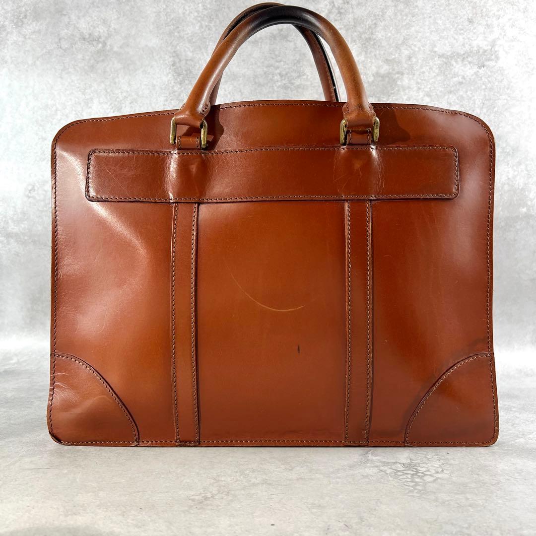 入手困難✨ ガンゾ ビジネスバッグ ブライドルレザー A4資料 ブラウン