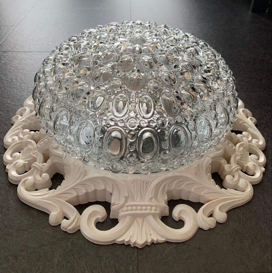 昭和レトロ　松下電工　ナショナル　白熱灯照明器具 天井照明　ガラス　ジャンク