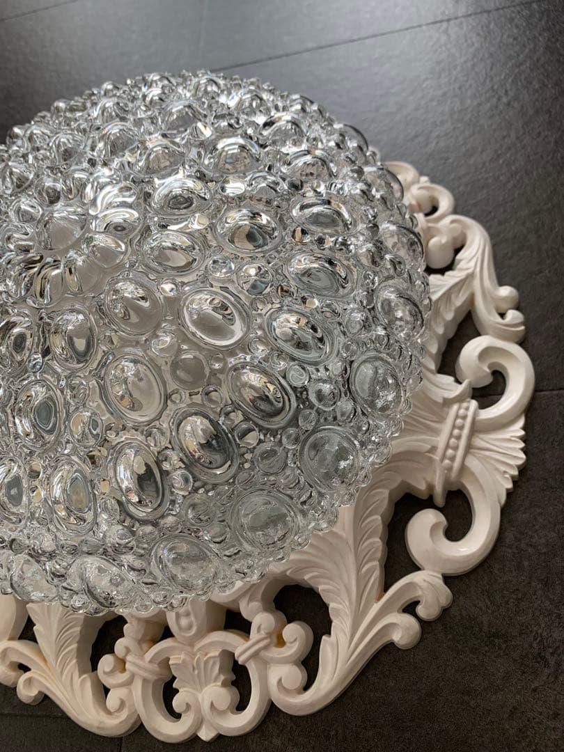 昭和レトロ　松下電工　ナショナル　白熱灯照明器具 天井照明　ガラス　ジャンク