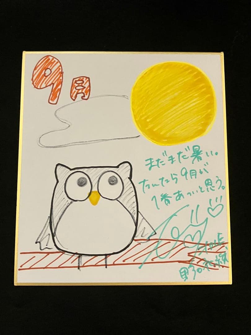 イコプレ 野口衣織 色紙 直筆 イコラブ ④