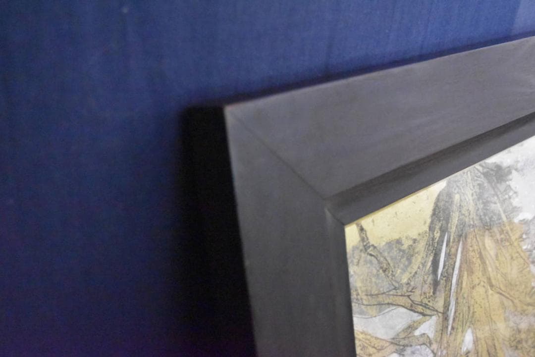 【真作】関出/創画会/八甲田一隅/共シール/掛軸/名家伝来/Z-879