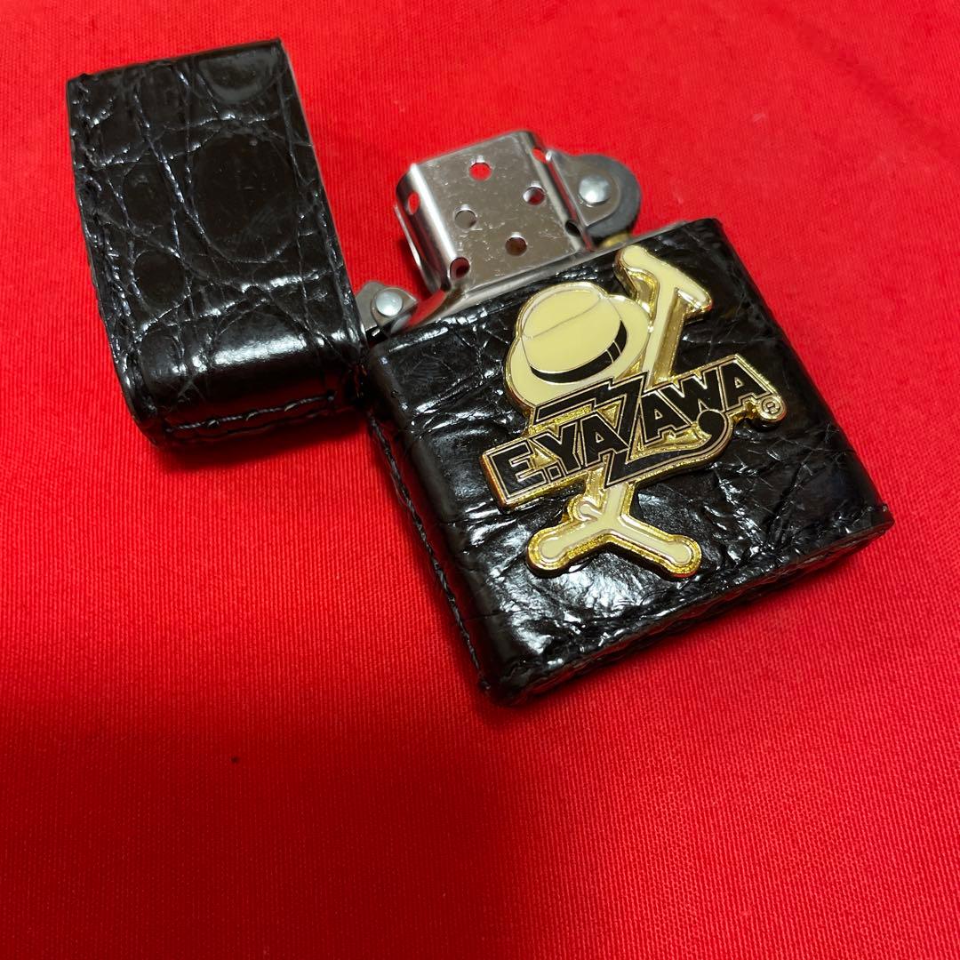 zippo 革巻きジッポー　ザ•マックショウ　暴走族　クリームソーダ　矢沢永吉