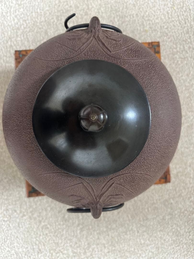 【茶道具】　釜　【菊地 政光】(造)