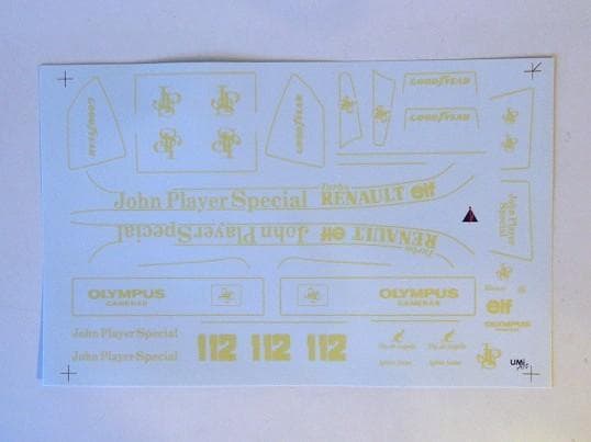 特価 CLUB M (1/20) ロータス RENAULT 97T