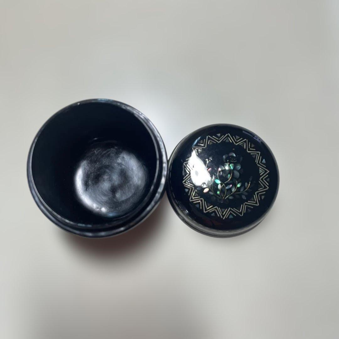 未使用　茶道具　棗　螺鈿貝殻細工