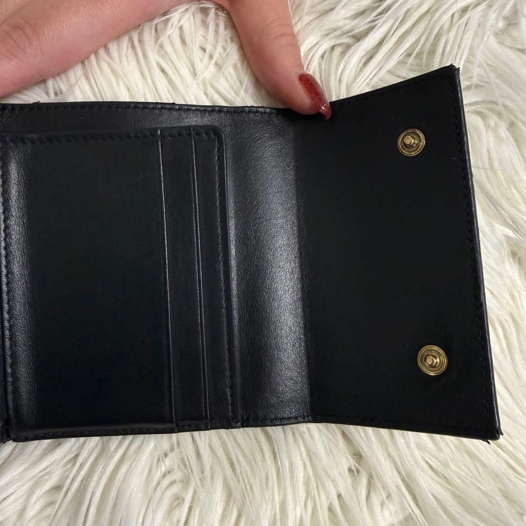 CELINE セリーヌ 三つ折り財布 スモールトリフォールド 黒 正規品 ミニ