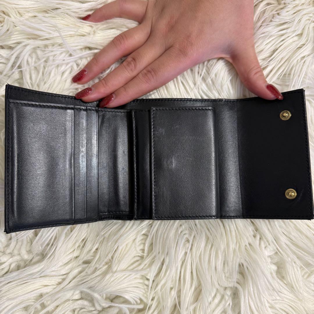 CELINE セリーヌ 三つ折り財布 スモールトリフォールド 黒 正規品 ミニ