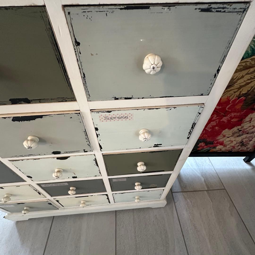 【引き取りお値引き】木製チェスト　ボックス引き出し収納　フレンチシック　シャビー