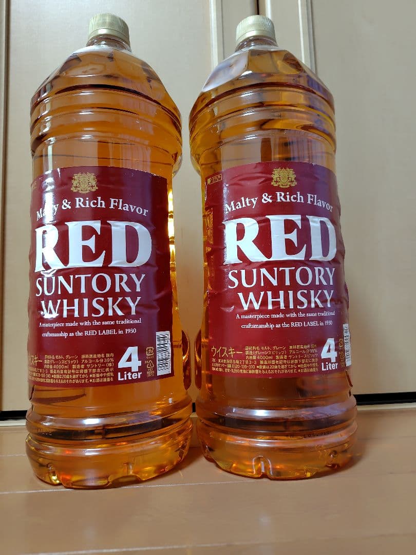 ★　ウイスキーレッド4L　２本セット