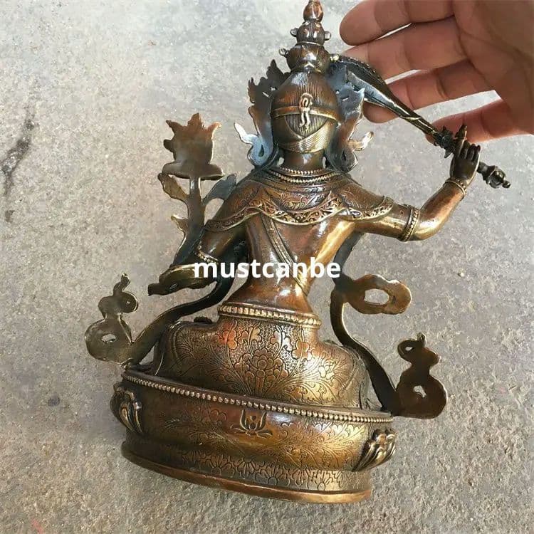 仏教美術 文殊普賢菩薩 家内 仏堂 奉安します銅製 仏像 彫刻 置物 開運 風水