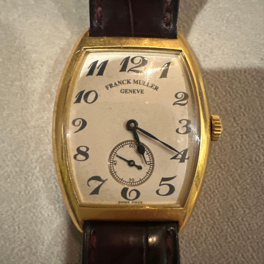 FRANCK MULLER トノウカーベックス　手巻き時計 ゴールド