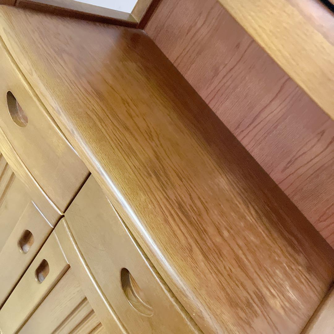 天然木　キャビネット　電話台 FAX台　コンソール　サイドチェスト　レンジ台