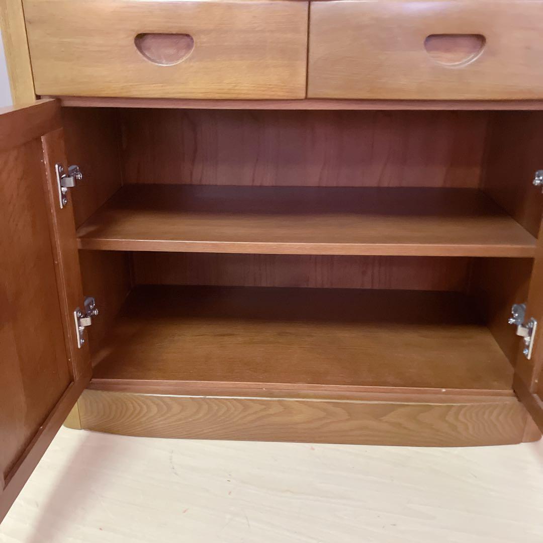 天然木　キャビネット　電話台 FAX台　コンソール　サイドチェスト　レンジ台