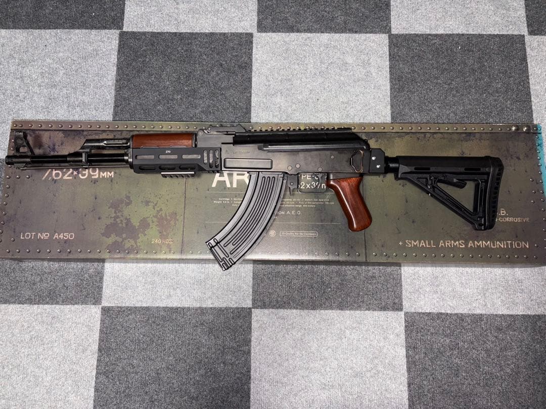 東京マルイ 次世代電動ガンAK47type3外装カスタム品（元パーツあり）