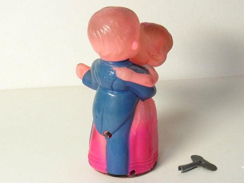 ダンシング カップル セルロイド おもちゃ 占領下日本製 ゼンマイ 戦後の昭和