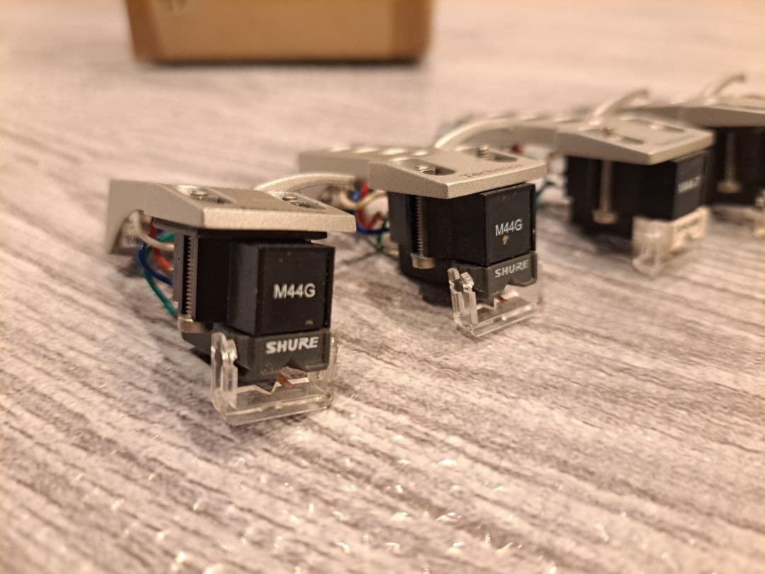 Technics SL-1200 ヘッドシェル4個セット (SHURE 針4個)