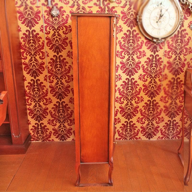 象嵌 ガラスキャビネット イタリア製 飾り棚 猫脚 602-142