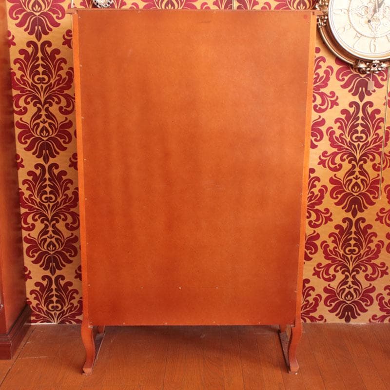 象嵌 ガラスキャビネット イタリア製 飾り棚 猫脚 602-142