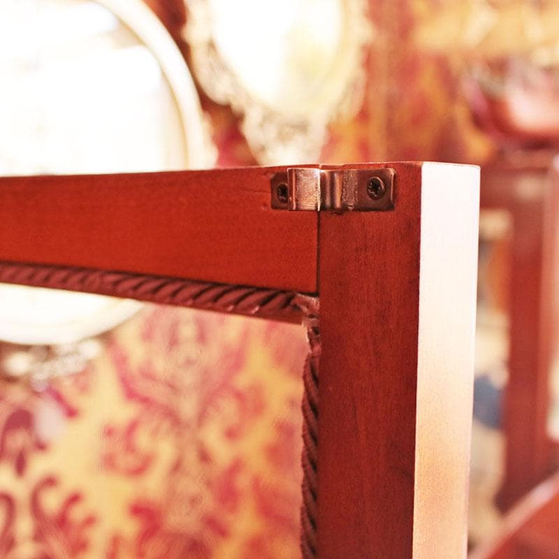 象嵌 ガラスキャビネット イタリア製 飾り棚 猫脚 602-142