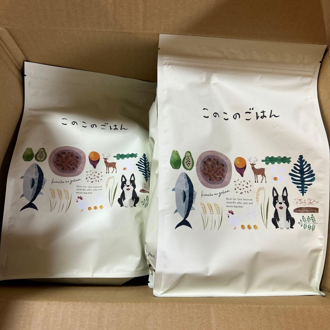 このこのごはん ドライフード 1キロ　3袋