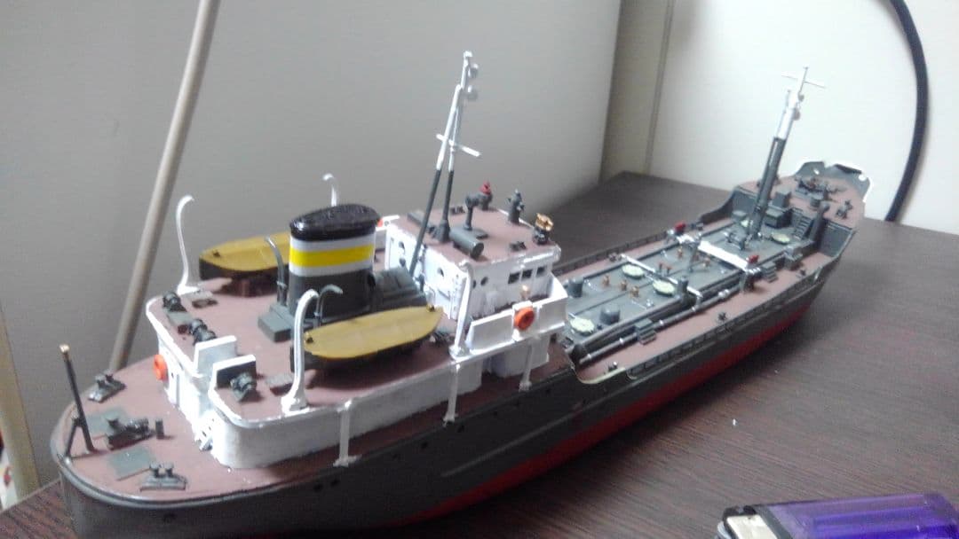 【再出品】完成品　タンカー　日新丸　貨物船　船　模型　1/130　ストラクチャー