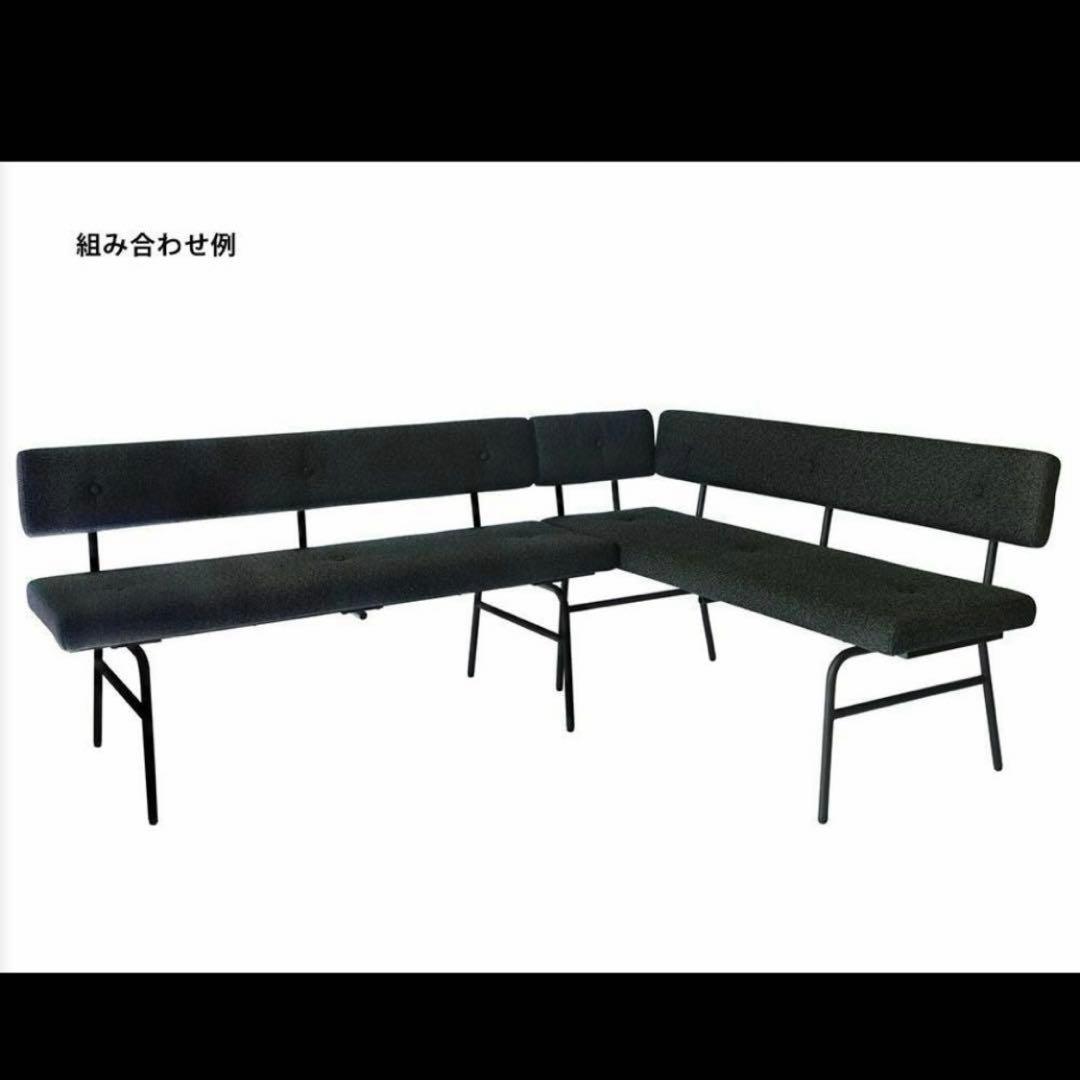 アデペシュ　サムノルド　ダイニングソファ　ベンチ　ブラック